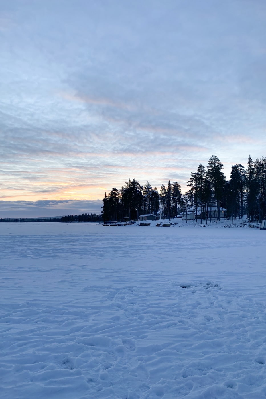 Coucher de soleil à Rovaniemi