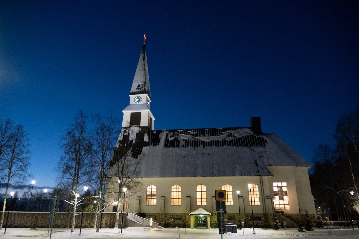 Visite de l'église de Rovaniemi