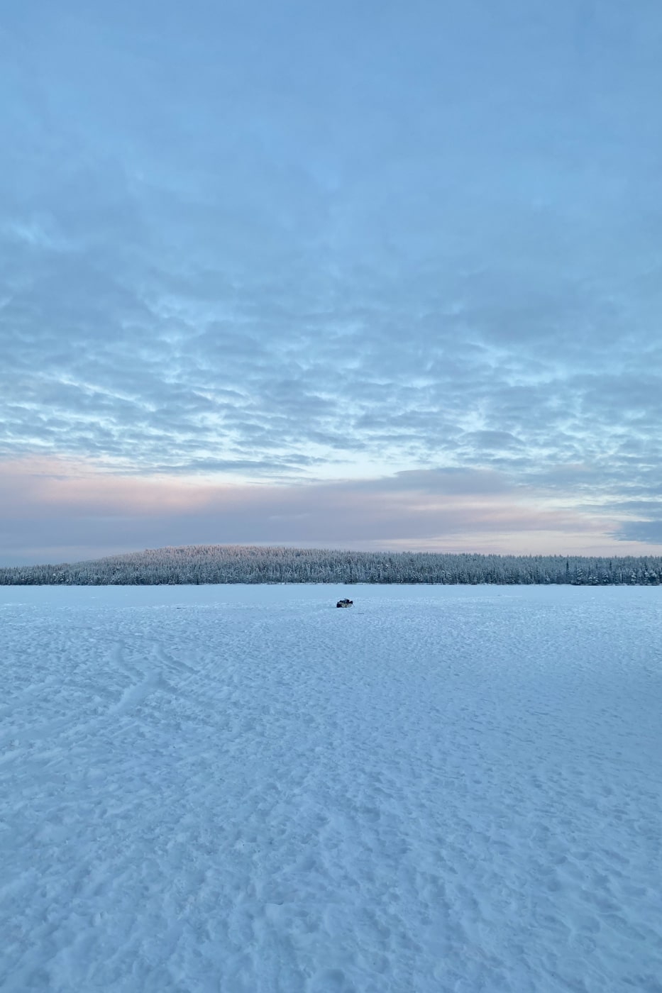 Fin de journée dans la nature lapone