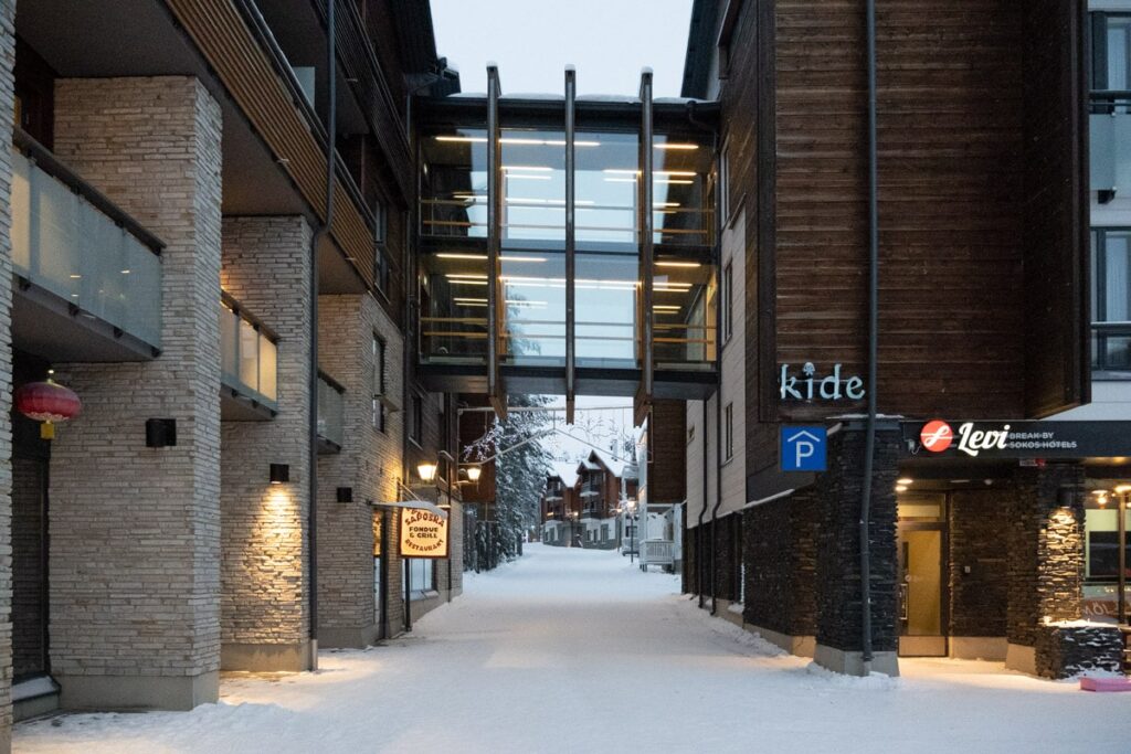 Hébergement au domaine skiable à Levi