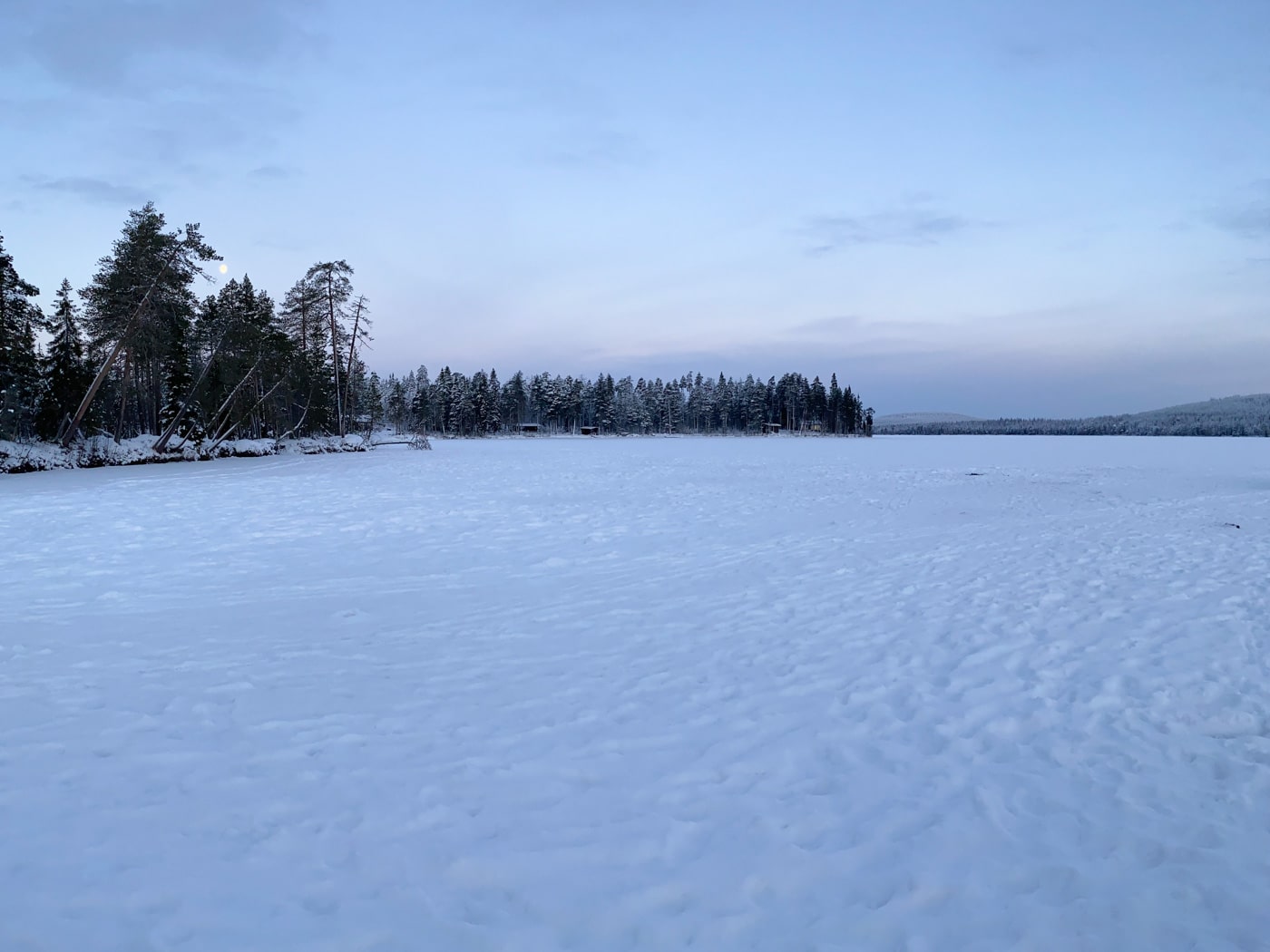 Paysage enneigé à Rovaniemi